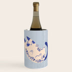 Purrcelin Cat Butt - Charming Delft Pottery Kitty Wine Chiller Gallery Image 1