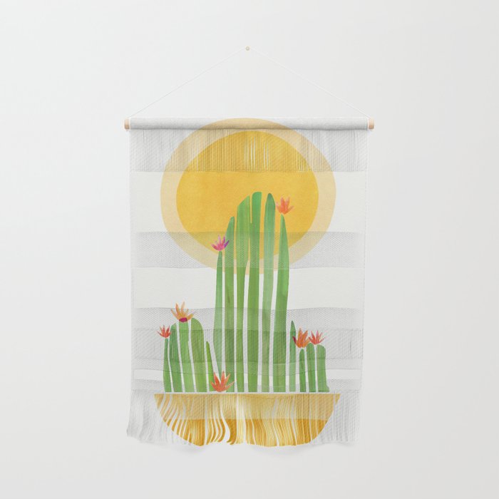 Golden Summer Cactus Wall Hanging Gallery Image 1