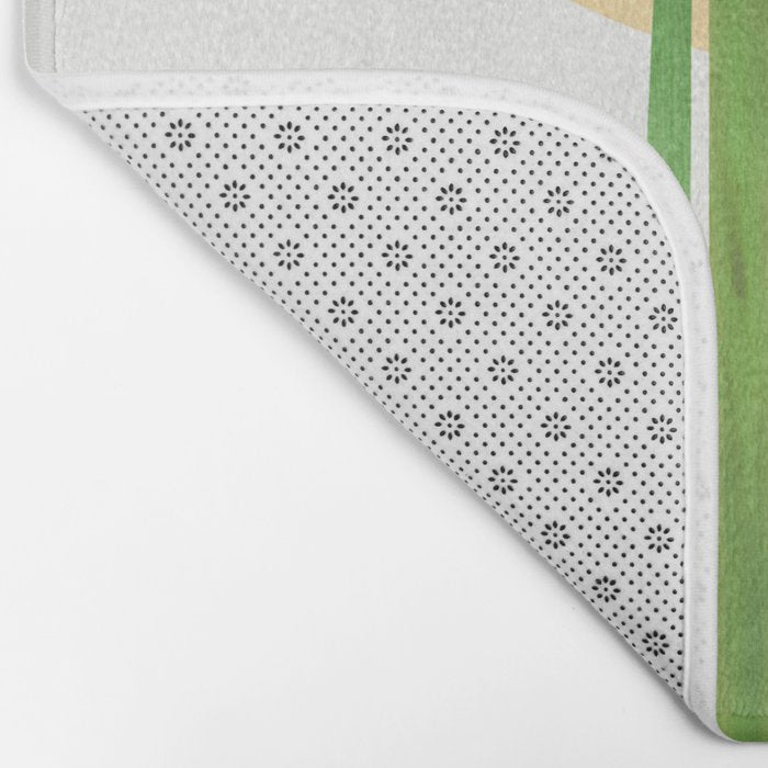 Golden Summer Cactus Bath Mat Gallery Image 2