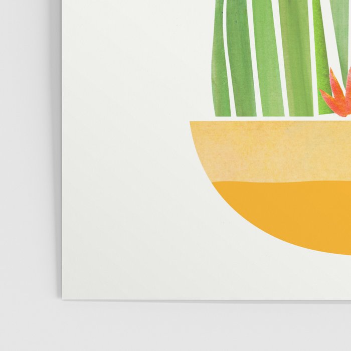 Golden Summer Cactus Poster Gallery Image 3