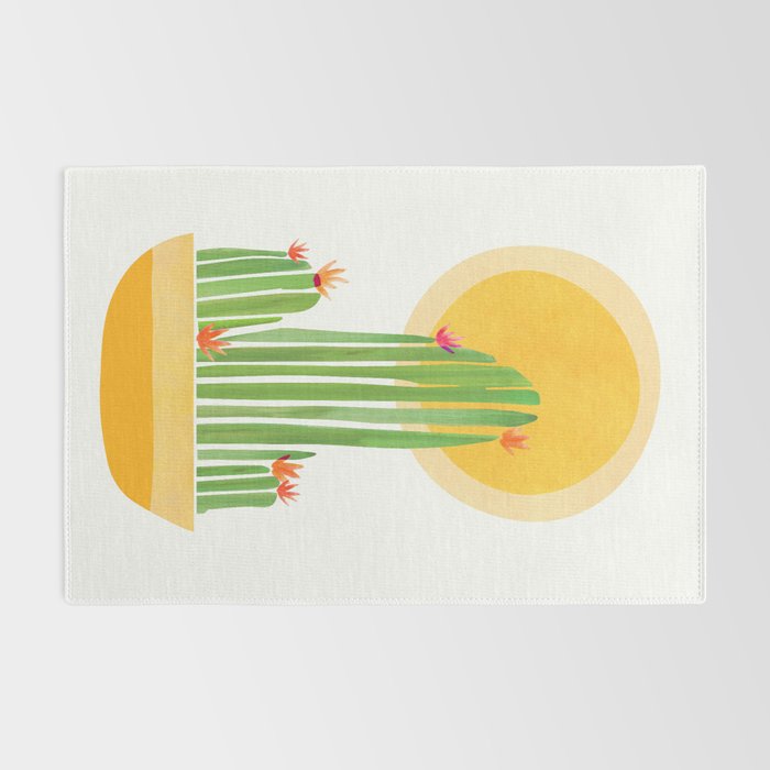 Golden Summer Cactus Rug Gallery Image 2