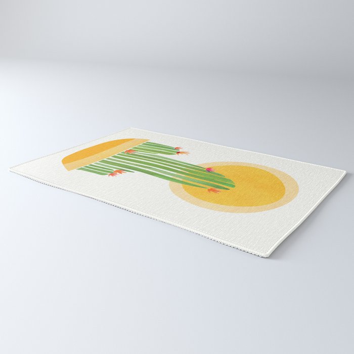 Golden Summer Cactus Rug Gallery Image 3