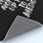 You Did Not Wake Up Today To Be Mediocre black and white monochrome typography poster design Rug Gallery Image 4