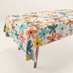 Joyful Flowers - earthy Tablecloth Gallery Image 1