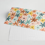 Joyful Flowers - earthy Wrapping Paper Gallery Image 2