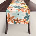Joyful Flowers - earthy Table Runner Gallery Image 1