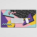Memphis Pattern 23 - 80s Retro - Pastel Colors Desk Mat Gallery Image 1