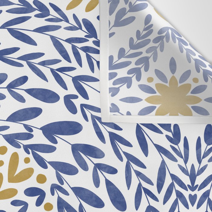 Intricate modern nature tile B Wall Tapestry Gallery Image 3