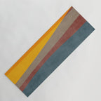 Orange Blue Yellow Beige Modern MCM Art Yoga Mat Gallery Image 1