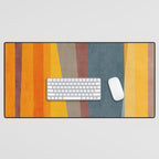 Orange Blue Yellow Beige Modern MCM Art Desk Mat Gallery Image 1