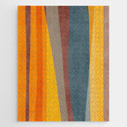 Orange Blue Yellow Beige Modern MCM Art Jigsaw Puzzle Gallery Image 1