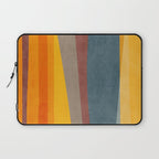Orange Blue Yellow Beige Modern MCM Art Laptop Sleeve Gallery Image 1