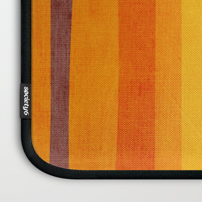 Orange Blue Yellow Beige Modern MCM Art Laptop Sleeve Gallery Image 3