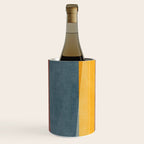 Orange Blue Yellow Beige Modern MCM Art Wine Chiller Gallery Image 3