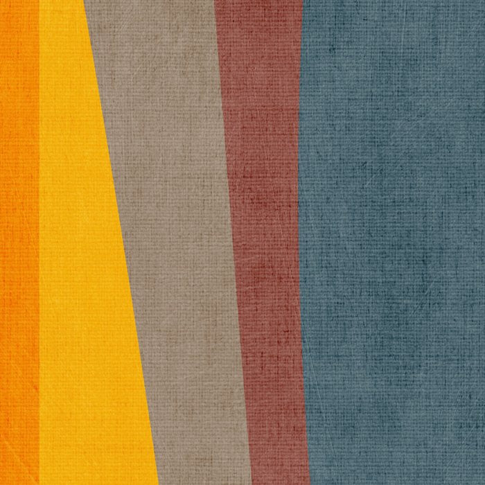 Orange Blue Yellow Beige Modern MCM Art Coffee Mug Gallery Image 2