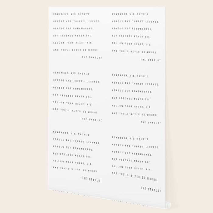 Remember, Kid, There's Heroes and There's Legends. Heroes Get Remembered... -The Sandlot Wallpaper Gallery Image 2