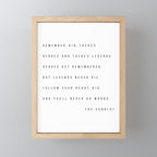 Remember, Kid, There's Heroes and There's Legends. Heroes Get Remembered... -The Sandlot Mini Art Print Gallery Image 1