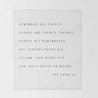 Remember, Kid, There's Heroes and There's Legends. Heroes Get Remembered... -The Sandlot Throw Blanket Gallery Image 2