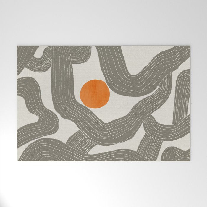 Sun among trees Welcome Mat Gallery Image 1