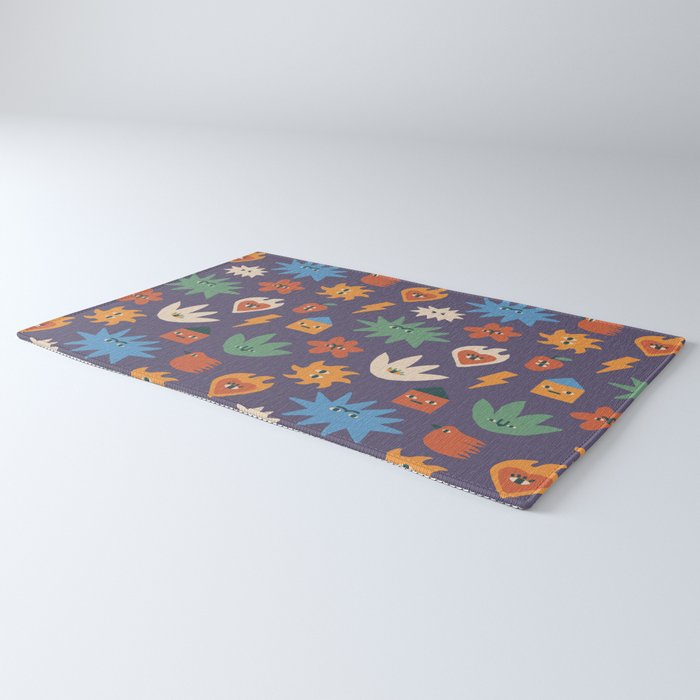 Funky faces Rug Gallery Image 3