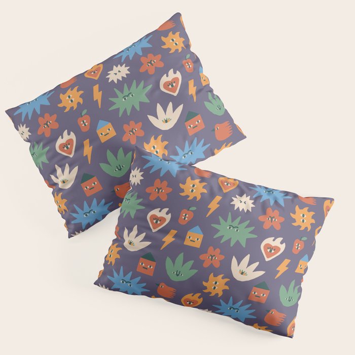 Funky faces Pillow Sham Gallery Image 3