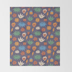 Funky faces Throw Blanket Gallery Image 2
