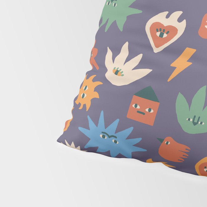 Funky faces Pillow Sham Gallery Image 4