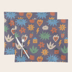 Funky faces Placemat Gallery Image 1