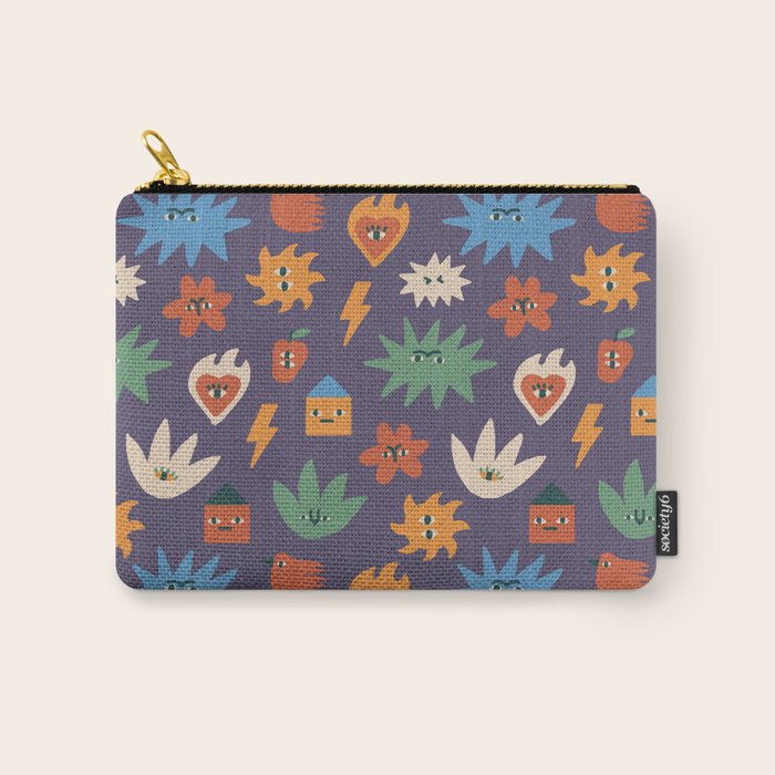 Funky faces Carry All Pouch Gallery Image 1