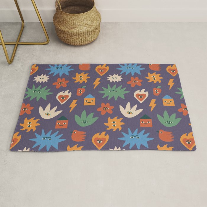 Funky faces Rug Gallery Image 1