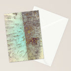 Autumn Birch Tree Abstract Stationery Card Gallery Image 2