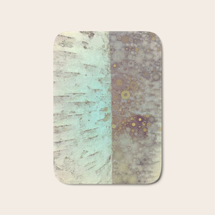 Autumn Birch Tree Abstract Bath Mat Gallery Image 1