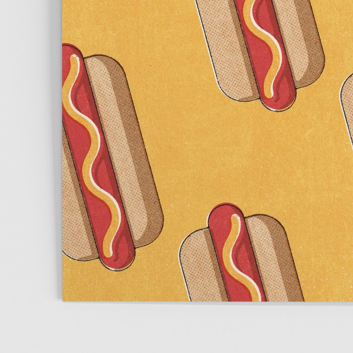 FAST FOOD / Hot Dog - pattern Poster Gallery Image 3