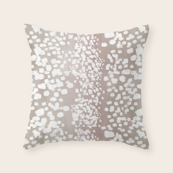 Antelope Spots Throw Pillow Gallery Image 1