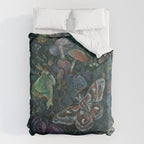 Atlas Moth  Mushroom Night Duvet Cover Gallery Image 6