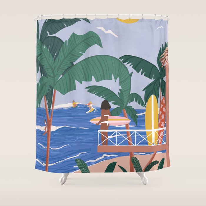 Beach House Shower Curtain Gallery Image 1