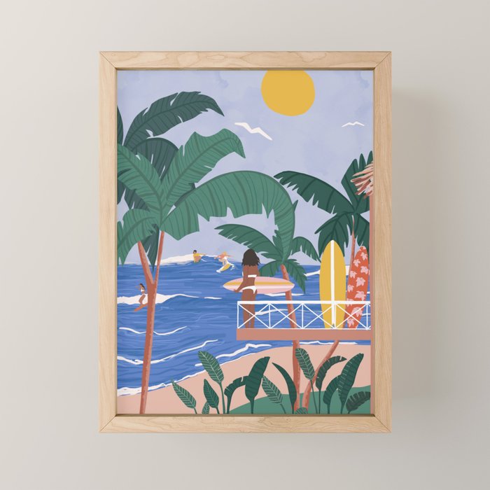 Beach House Mini Art Print Gallery Image 1
