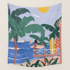 Beach House Wall Tapestry Gallery Image 4