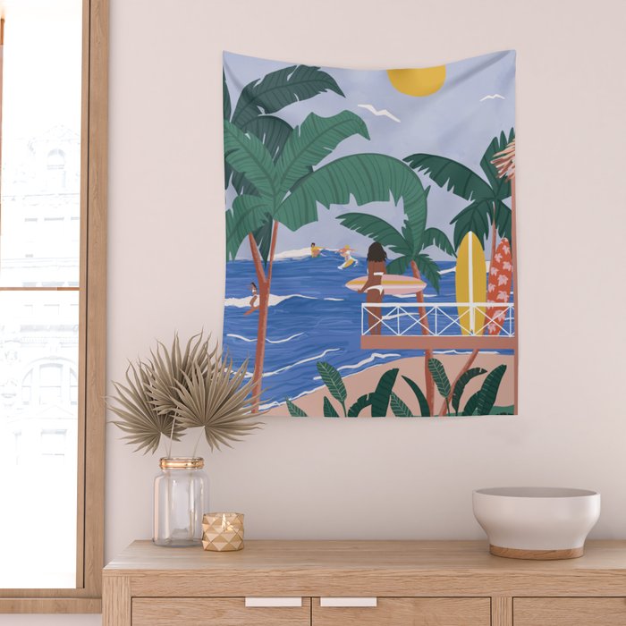 Beach House Wall Tapestry Gallery Image 2