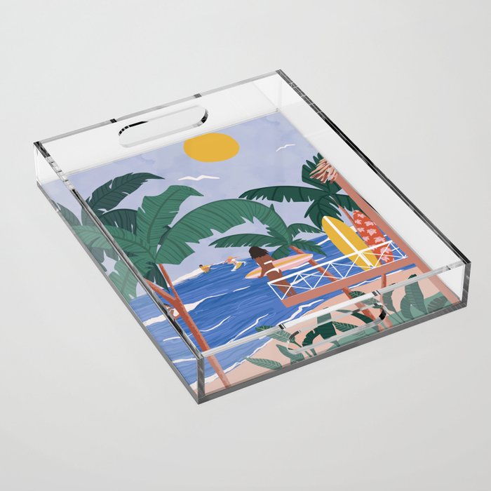 Beach House Acrylic Tray Gallery Image 1
