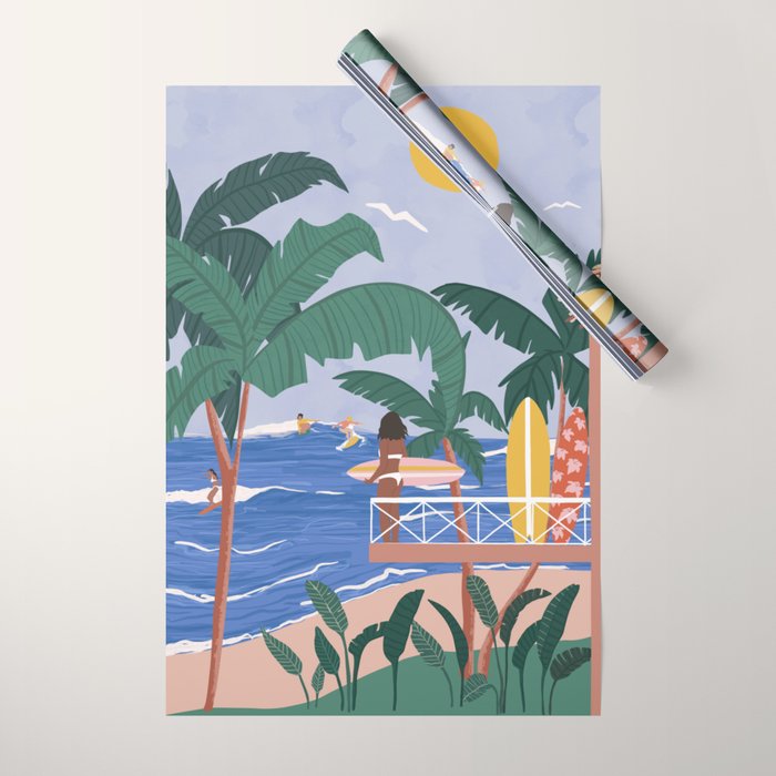 Beach House Wrapping Paper Gallery Image 1