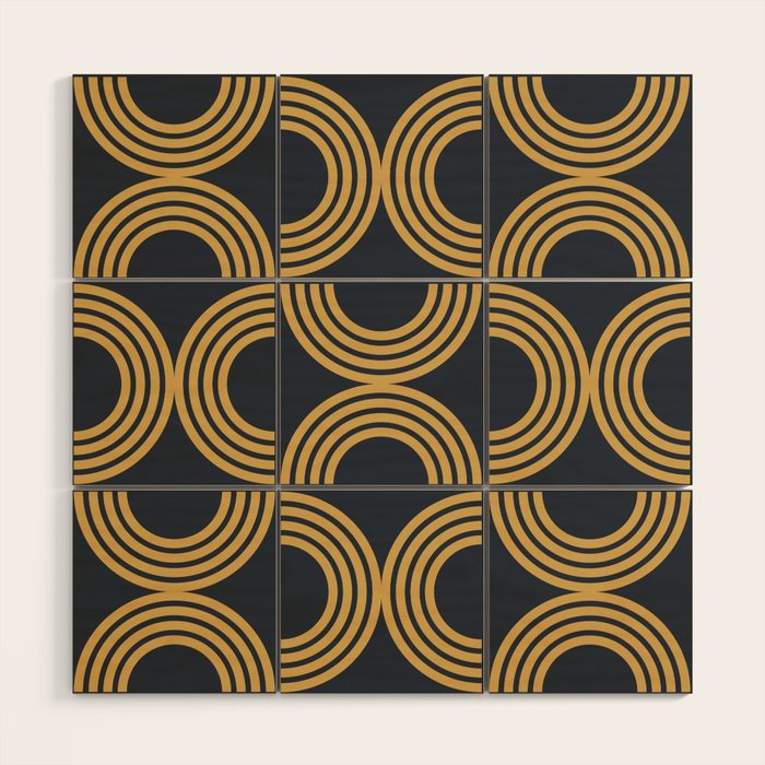 Deco Geometric 01 Wood Wall Art Gallery Image 1