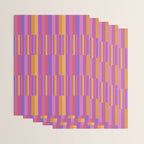 Mixed Stripes Pattern IV Colorful 90s Wrapping Paper Gallery Image 3