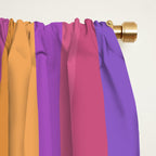 Mixed Stripes Pattern IV Colorful 90s Window Curtain Gallery Image 2