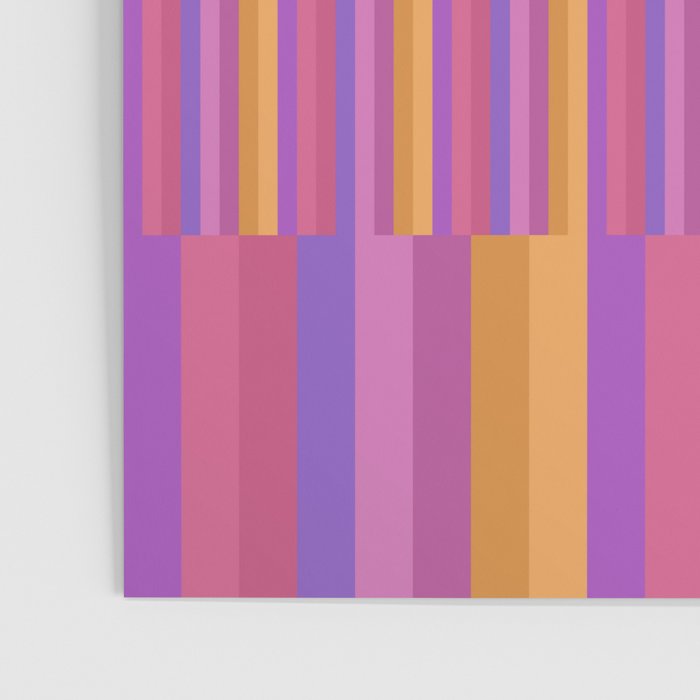 Mixed Stripes Pattern IV Colorful 90s Poster Gallery Image 3