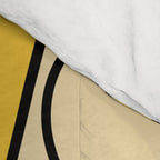 The Happiest Sun Retro Groovy 70s Orange Yellow Comforter Gallery Image 4