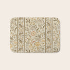 William Morris Vintage Wilhelmina Weave Lethaby Linen Cream Bath Mat Gallery Image 1