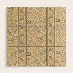 William Morris Vintage Wilhelmina Weave Lethaby Linen Cream Wood Wall Art Gallery Image 1
