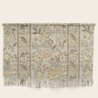 William Morris Vintage Wilhelmina Weave Lethaby Linen Cream Wall Hanging Gallery Image 1