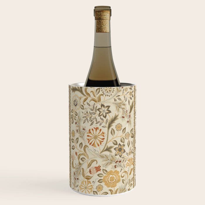 William Morris Vintage Wilhelmina Weave Lethaby Linen Cream Wine Chiller Gallery Image 1